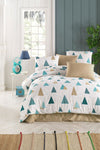 Tabu Home Triangle Polka Dot White Double Duvet Cover Set 1