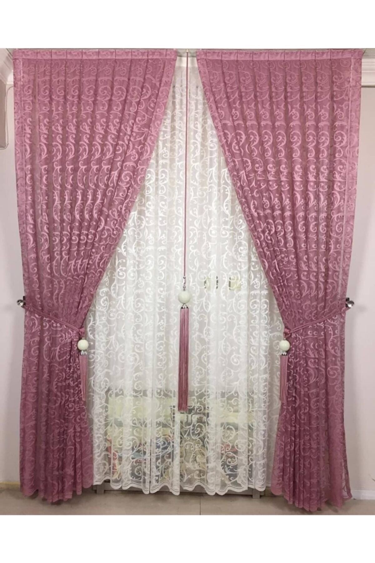 Anka Perde Curtain 2 Panels Sheer Curtain 1