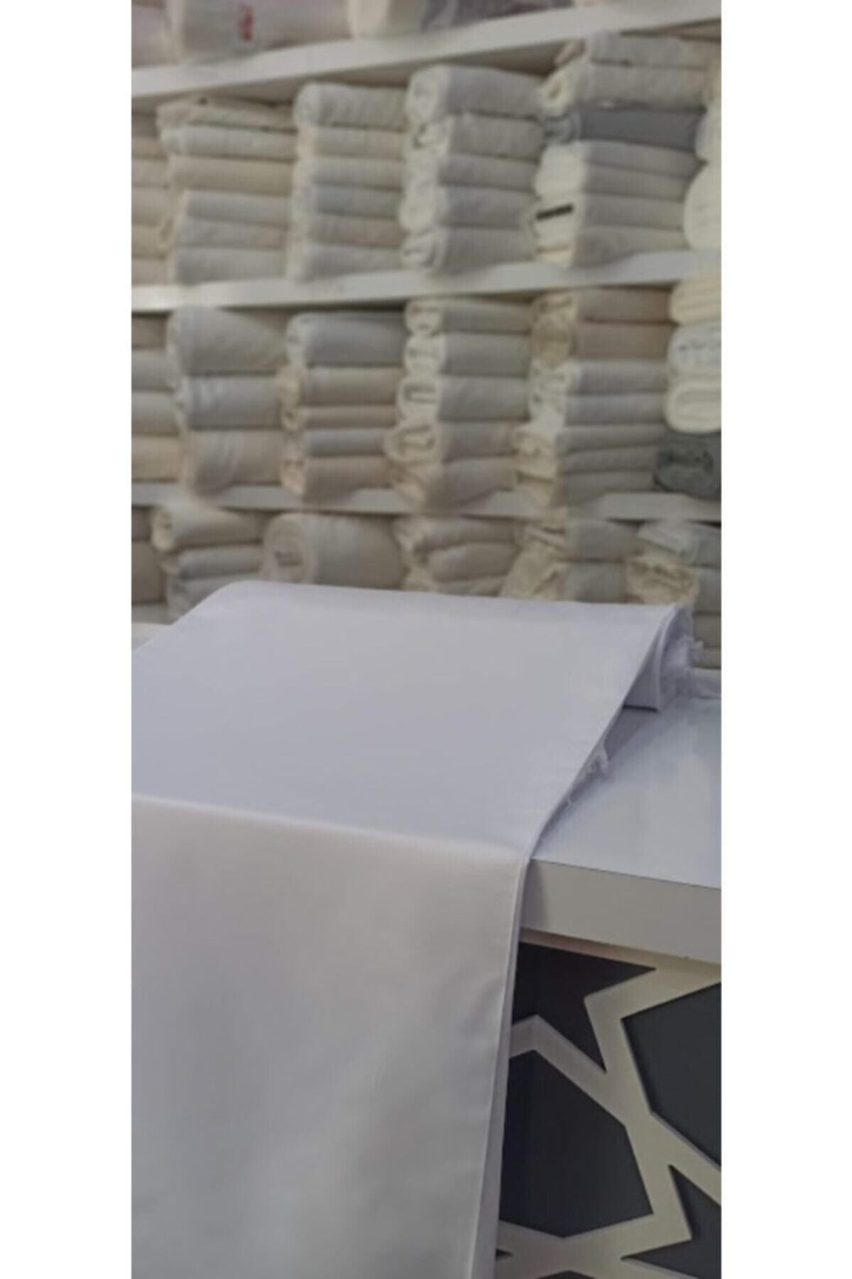 Gülsem Perde White Satin Sunshade (ATLAS SUNSHADE) Custom Size Available 5