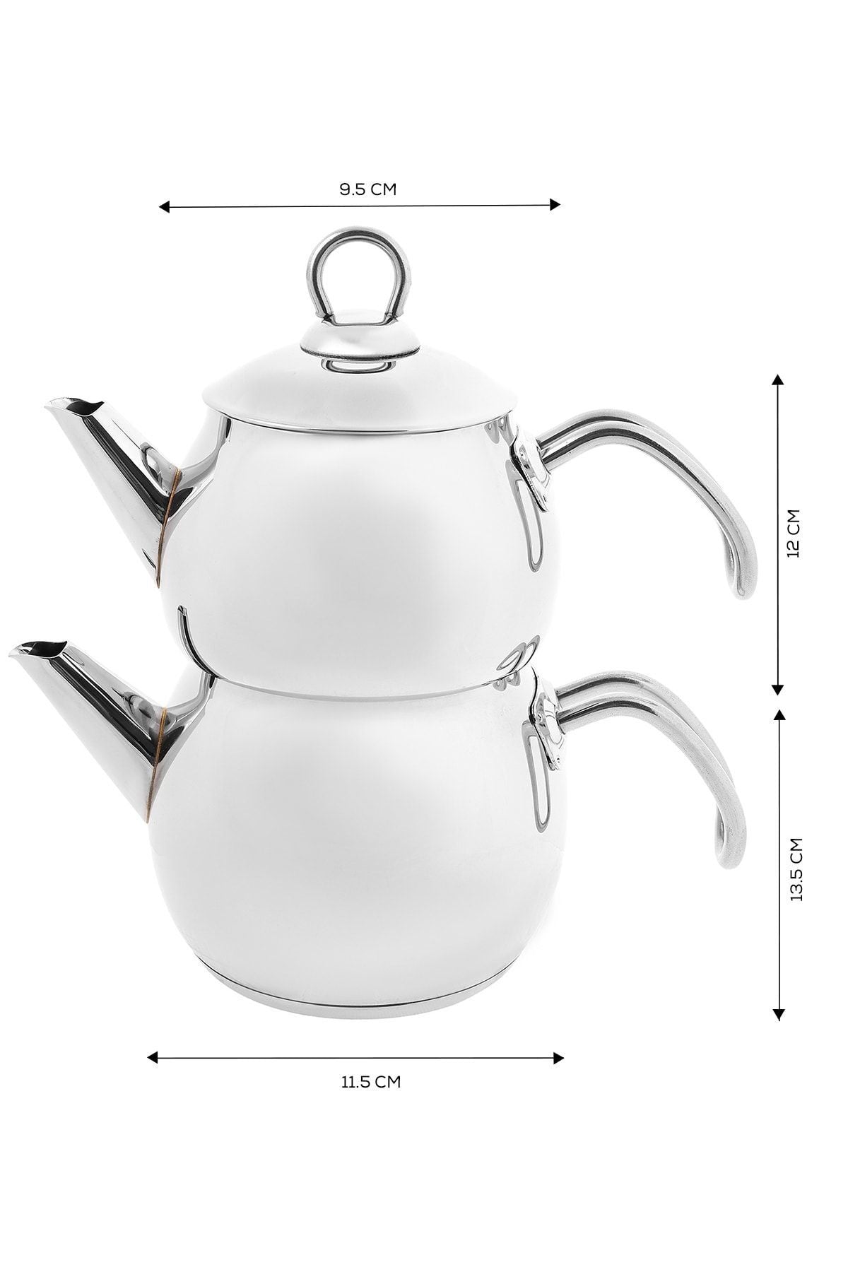 Karaca Adelya Mini Boy Metal Tea Set for 2 People 3