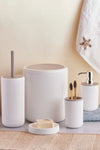 Perotti Lisbone 5 Piece Bathroom Set Chrome White - Taupe 1