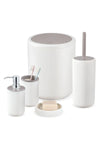 Perotti Lisbone 5 Piece Bathroom Set Chrome White - Taupe 2