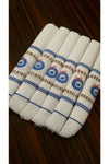 Yörük Tuhafiye Wedding Towel. Car Convoy Towel White Blue Model 12 Pieces School Towel 7