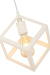 Begüsa Cube Single White Chandelier 4