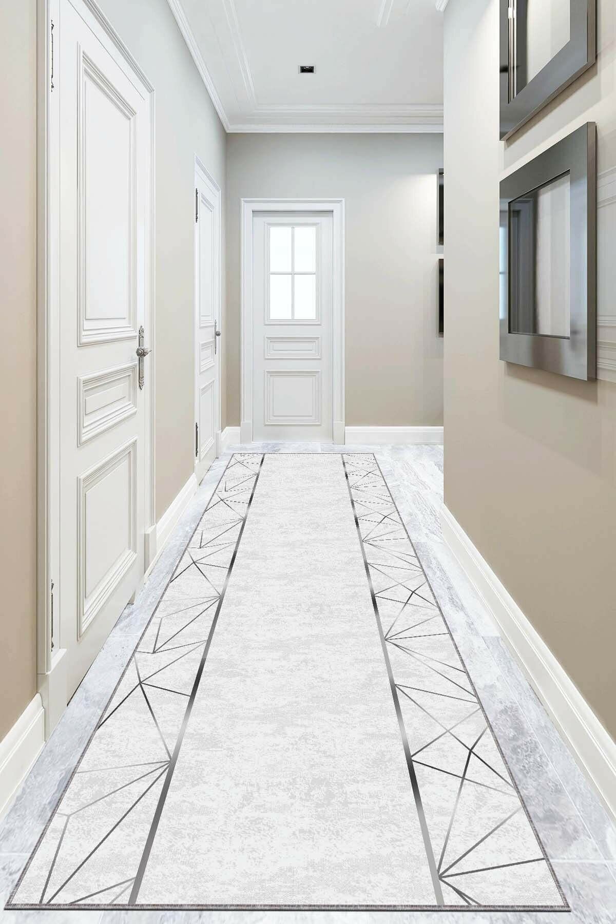 ALgorand Home Decorative Non-Slip Runner with Silver Edges 1