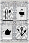 Homier Collection Homier Punto Quality Washable Non-Slip Base Antibacterial Kitchen Rug And Runner H-MK-9019A 3