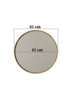 meDDex Round Hallway Wall Mirror 45 cm 5