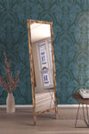 Hediyeler Kapında Full-Length Mirror Solid Natural Wood 145x40 Cm 1