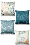 Pilloveland Double-Sided Printed Delicate Patterned 4-Piece Suede Cushion Cover 1