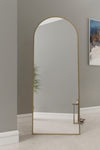 Incimetal Inci Metal Design Gold Metal Framed Oval Standing Full-Length Mirror 180 X 70 Cm 1