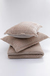 Merinos Modern Line 3 Piece Blanket Set - Beige 1