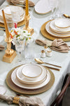 Karaca Streamline Eclipse Gold 57 Piece 12 Person Porcelain Dinner Set 4