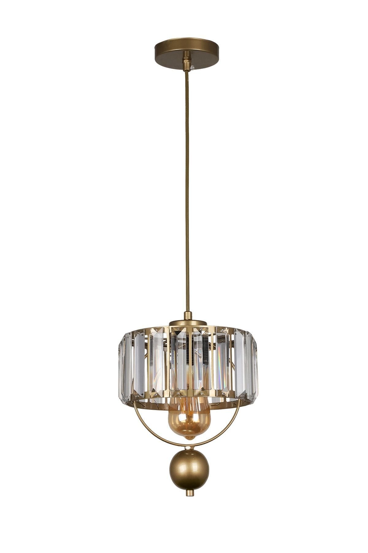 Begüsa Galon Single Lux Crystal Antique Pendant Chandelier 2