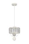 Begüsa Galon Single Lux Crystal White Pendant Chandelier 2