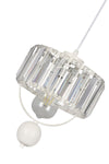 Begüsa Galon Single Lux Crystal White Pendant Chandelier 4