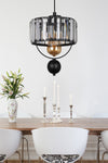 Begüsa Galon Single Lux Crystal Black Pendant Chandelier 1