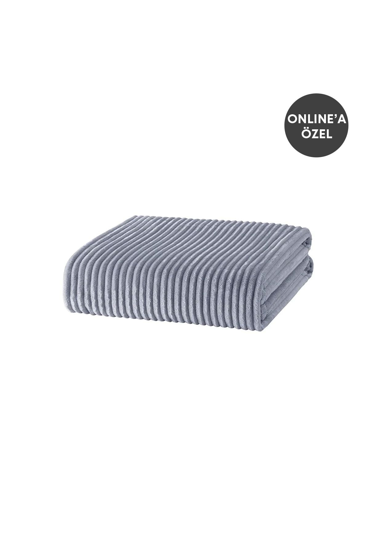 Yataş Holly Wellsoft Single Blanket - Grey 4