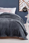 Yataş Holly Wellsoft Double Blanket Anthracite 2