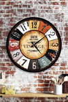 Dafhi Aksesuar Dafhi Decorative Wooden Wall Clock 45x45 1