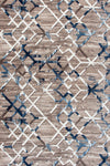 Payidar Halı Washable Non-Slip Base Pattern 1025 Beige Blue Cut Runner Rug 2