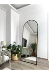 EFFE YAPI DEKOR Black Metal Framed 180x70 Standing Floor Mirror 1