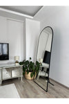 EFFE YAPI DEKOR Black Metal Framed 180x80 Cm Oval Full-Length Mirror 2