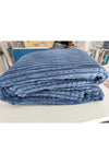 Merinos Modern Line 3 Piece Blanket Set - Navy Blue 3