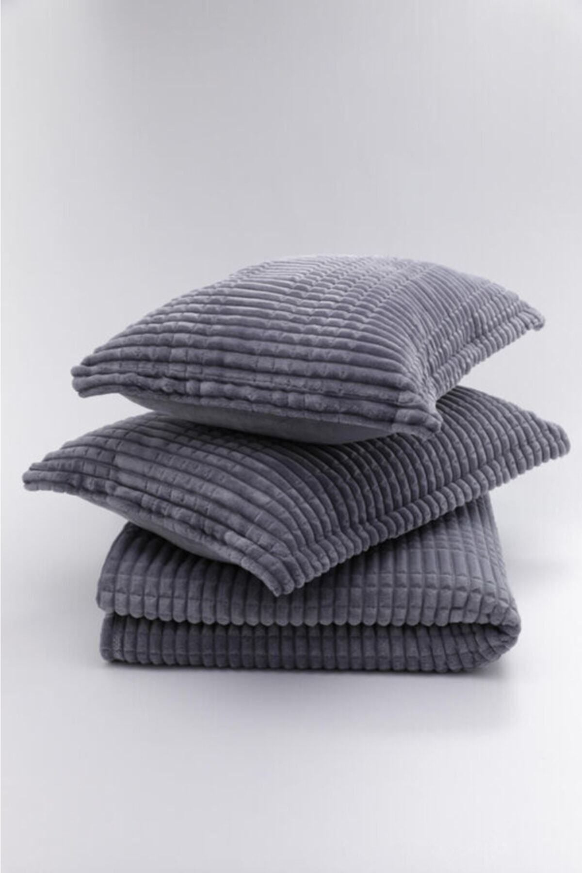 Merinos Modern Line 3 Piece Blanket Set 2