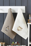 LENA 40x60 100% Cotton 6-Piece Embroidered Kitchen Towel | Drying Cloth 2