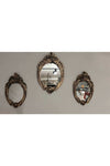 Peramari Decorative Polyester Triple King Mirror Set Gold-Antique 1