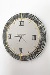 Blackframe Lounge Style Light Gray & Gold Wall Clock - 50x50cm 3