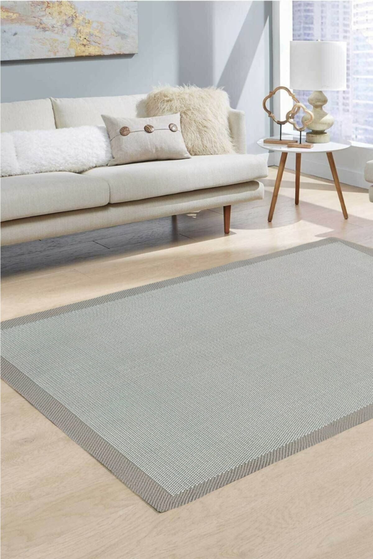 SARAZ HALI Milas Bordered Jute Woven Rug 2