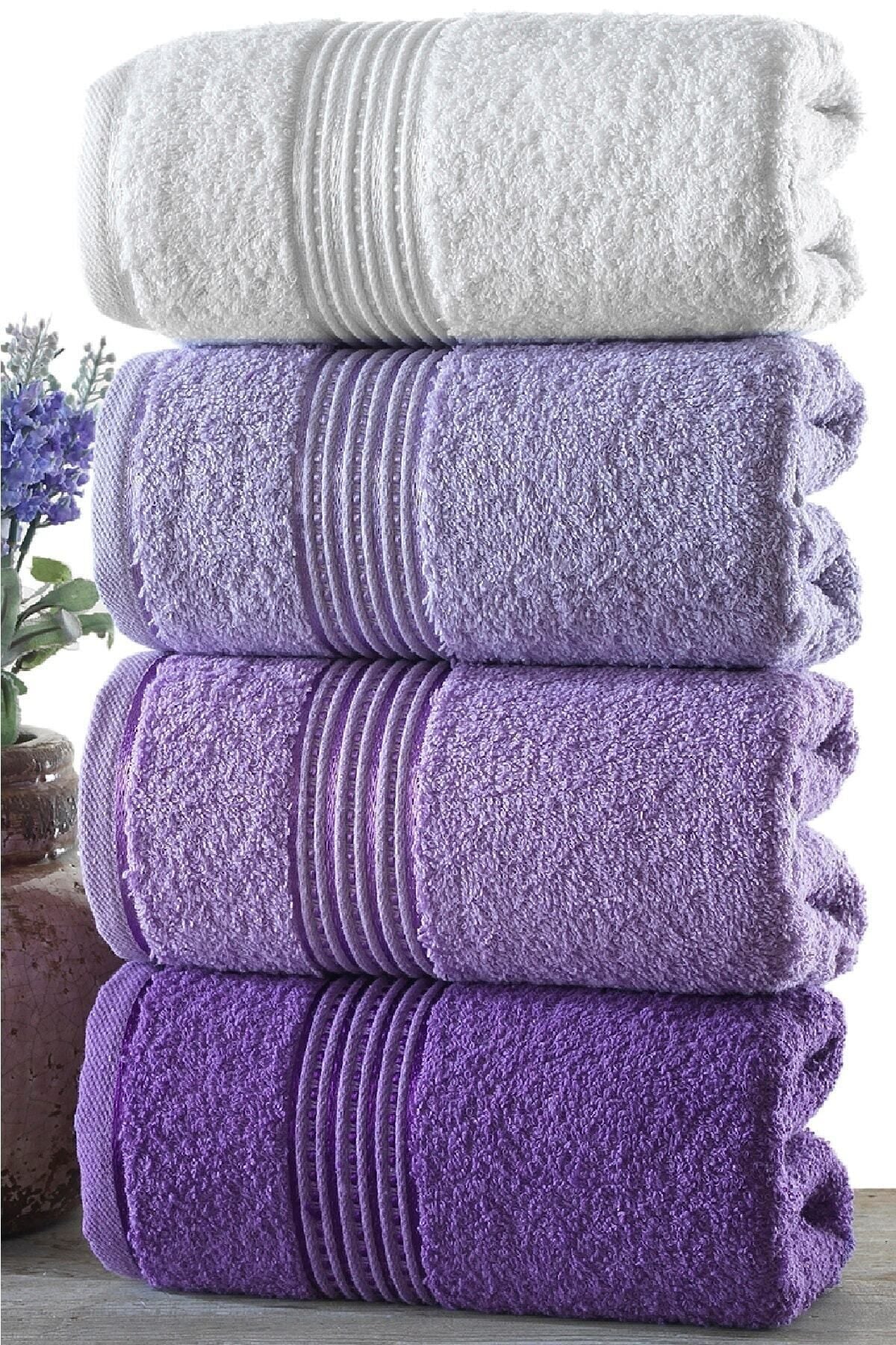 Binnur Home Tetra 4-Piece 50x90 Extra Soft Towel Set 2