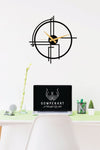 Gowpenart Querencia Metal Black Wall Clock 1.5 mm Thickness 50 x 50 cm 2