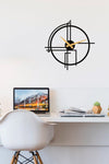 Gowpenart Querencia Metal Black Wall Clock 1.5 mm Thickness 50 x 50 cm 5