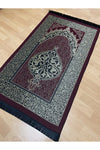 AYHANHOME Patterned Fringed Gift Tafta Burgundy Prayer Rug 2