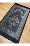 AYHANHOME Patterned Fringed Gift Tafta Purple Prayer Rug 2