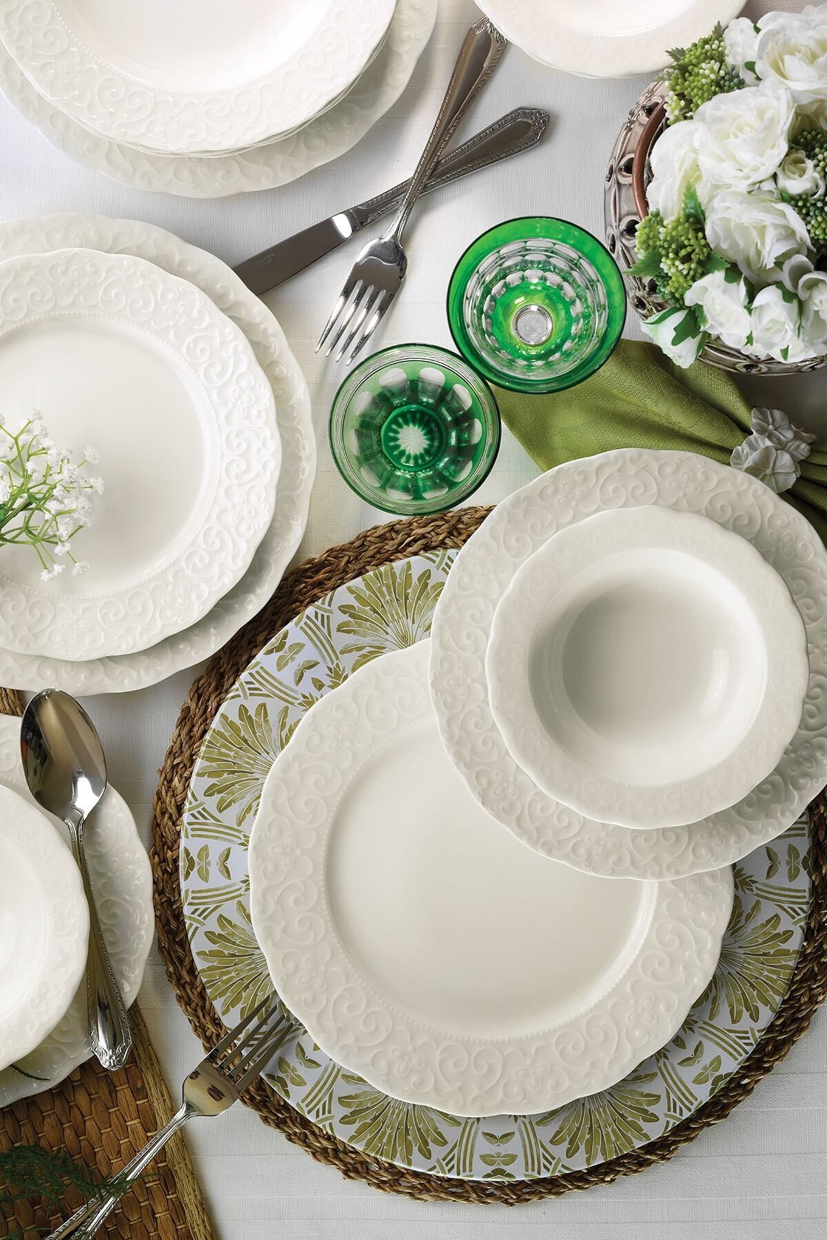 Kütahya Porselen Bone Irem 24 Piece Dinner Set 2