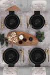 Keramika Ege Matte Black Dinner Set 12 Pieces for 4 People 2