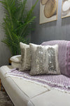 Paris Life Sequin Pillow Cover - Gold & Cream (Double-Sided) 1