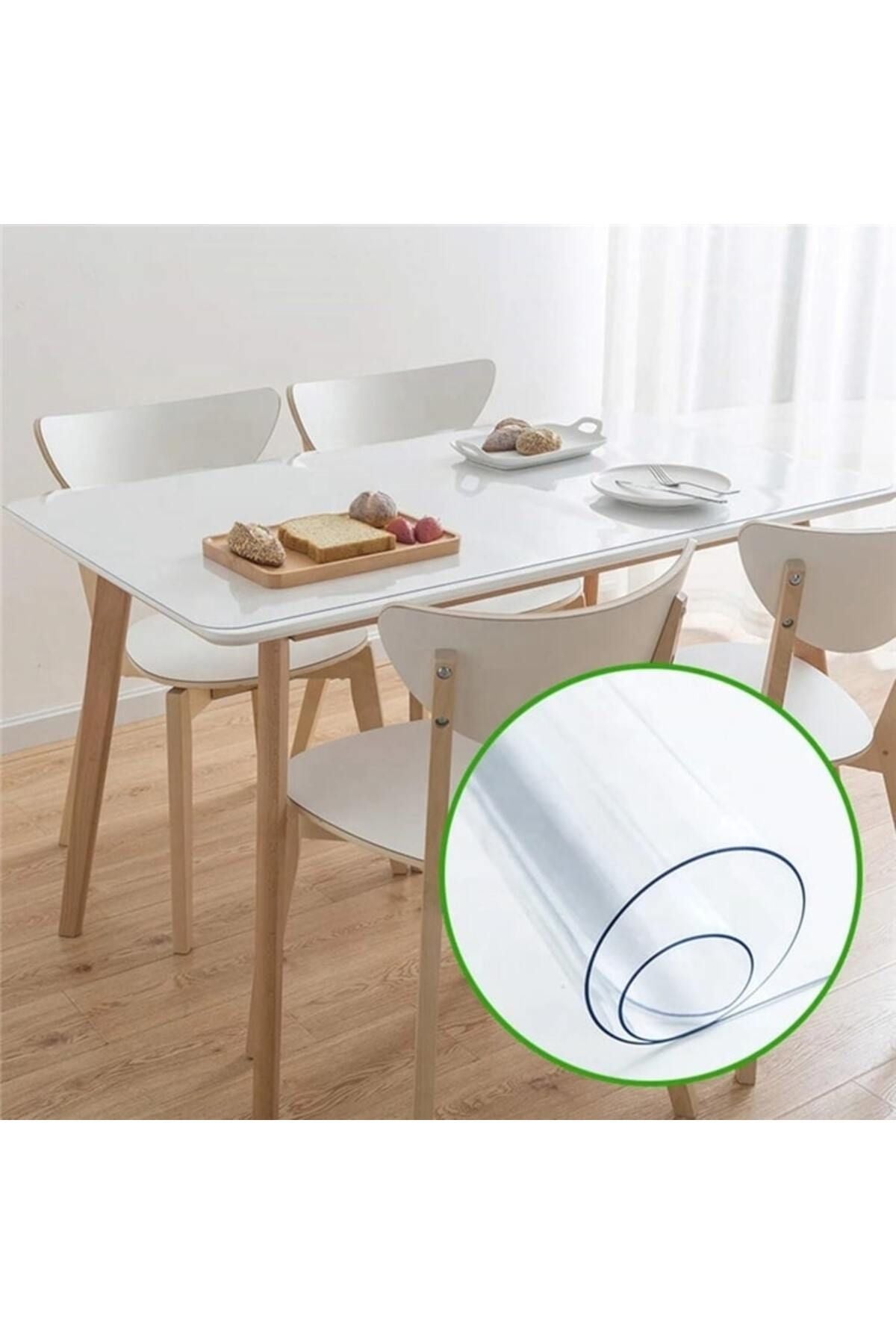 ERKSOLHOME Ceren Thick 2.2 mm PVC Non-Slip Protective Table Cover 3