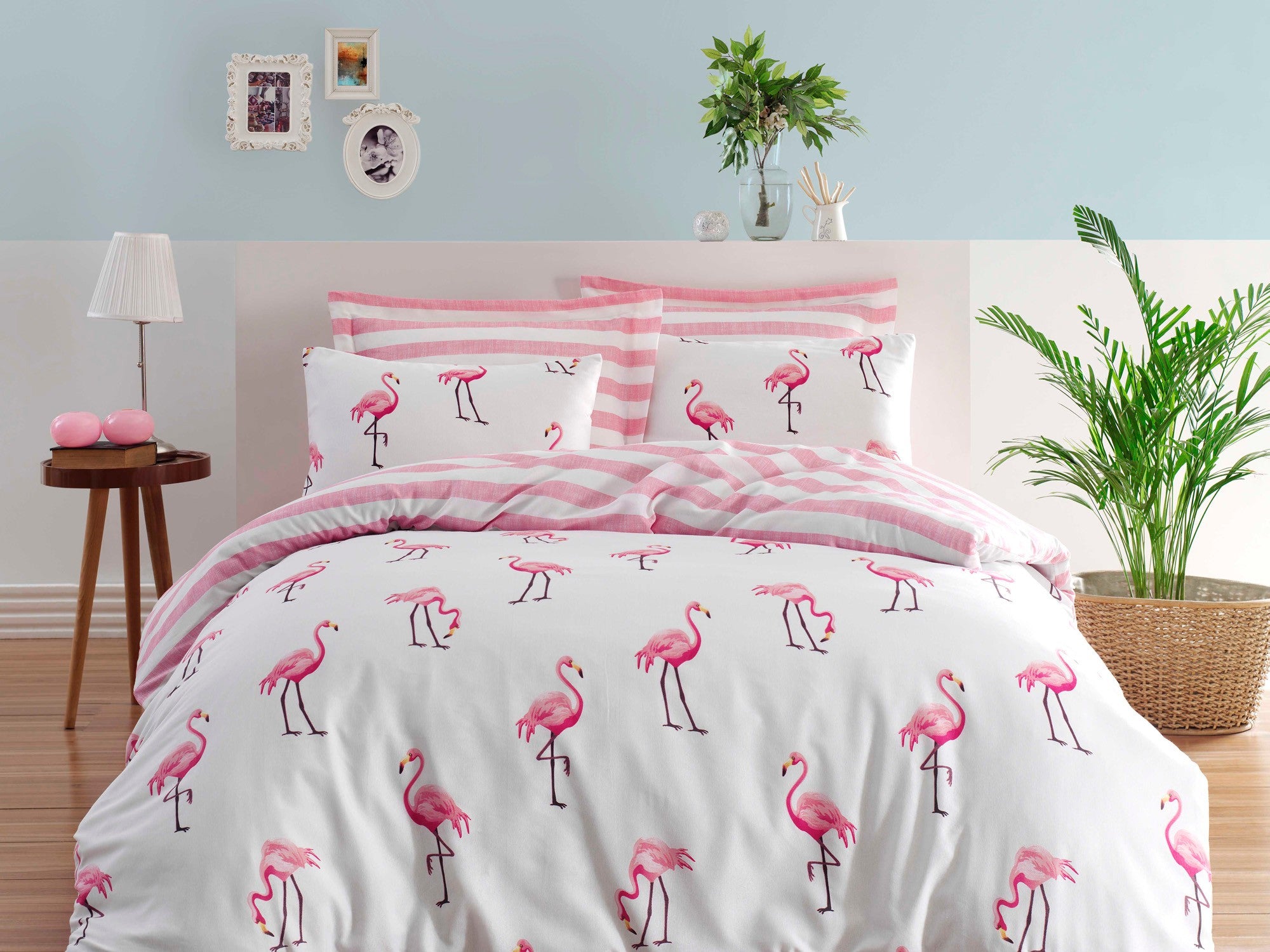 Double Duvet Cover Set Maylin - Pink White
Pink 143EPJ4276 1