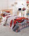 Single Quilted Bedspread Set Crazy - Red Red
Grey
White 143EPJ9533 1