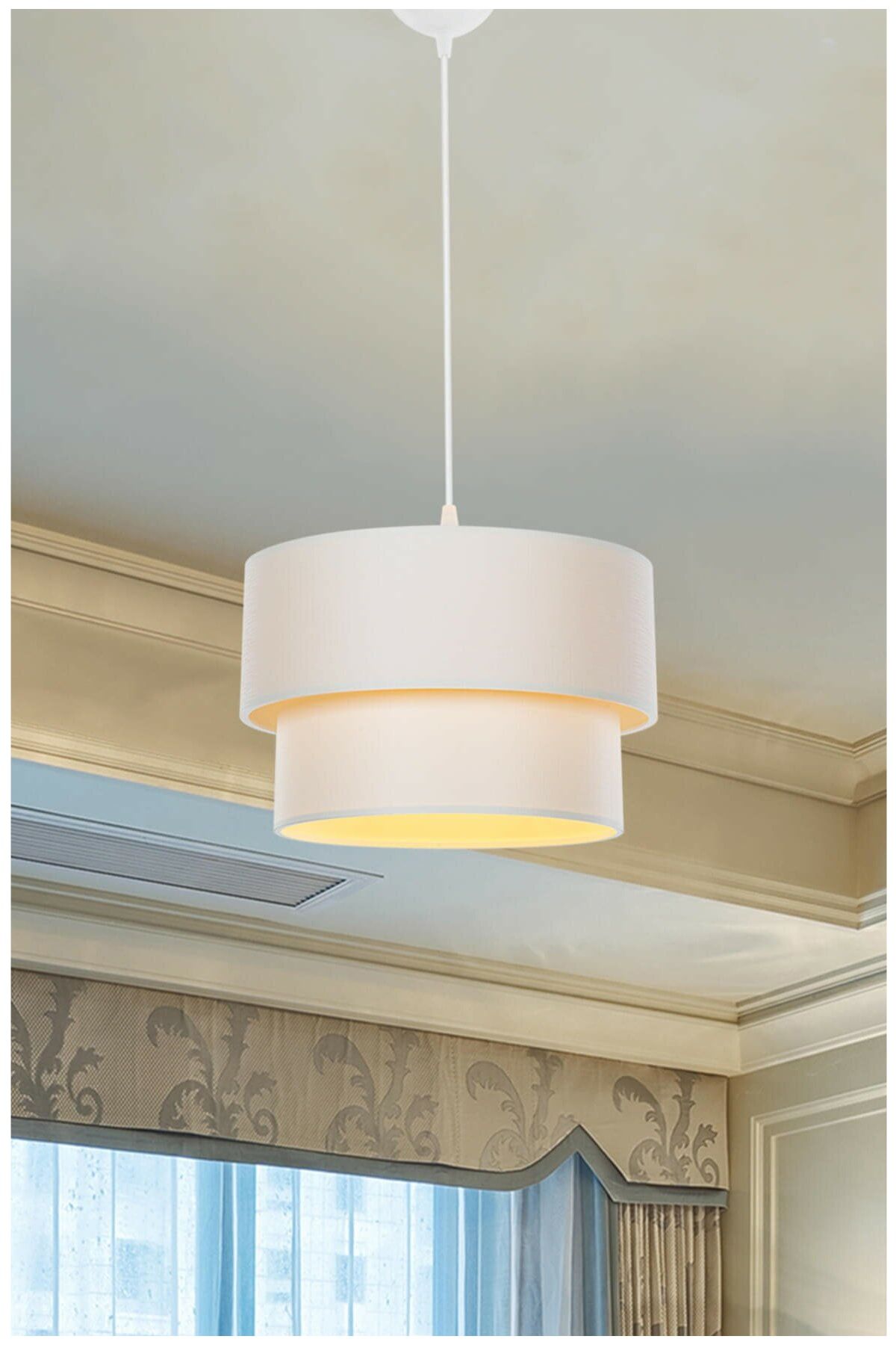 EvLight Finlin Cream Pendant Lamp 1