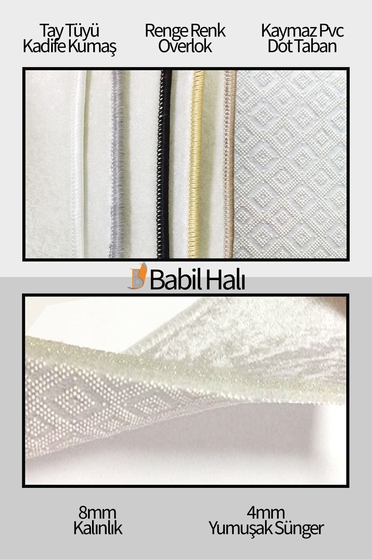 Babil Halı Digital Printed Decorative Carpet 2