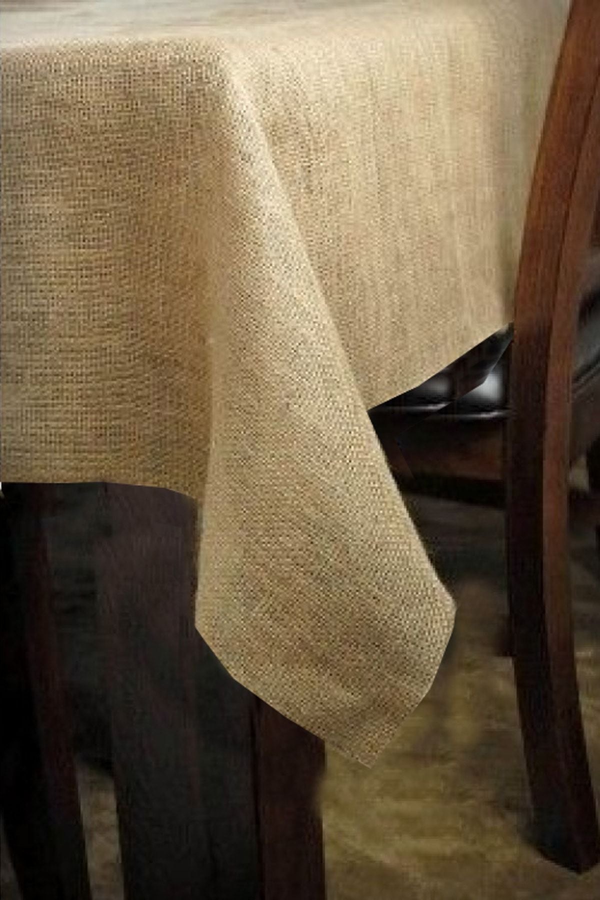 Çt Çeyizci Tekstil Jute Natural Tablecloth 2