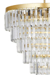 Avizemoda Linsa 55 Cm Crystal Glass Stone Luxury Chandelier - (Gold Gilding) 4