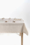 Çeyiz Sokağı Colber Tablecloth Beige Dining Presentation Set 2