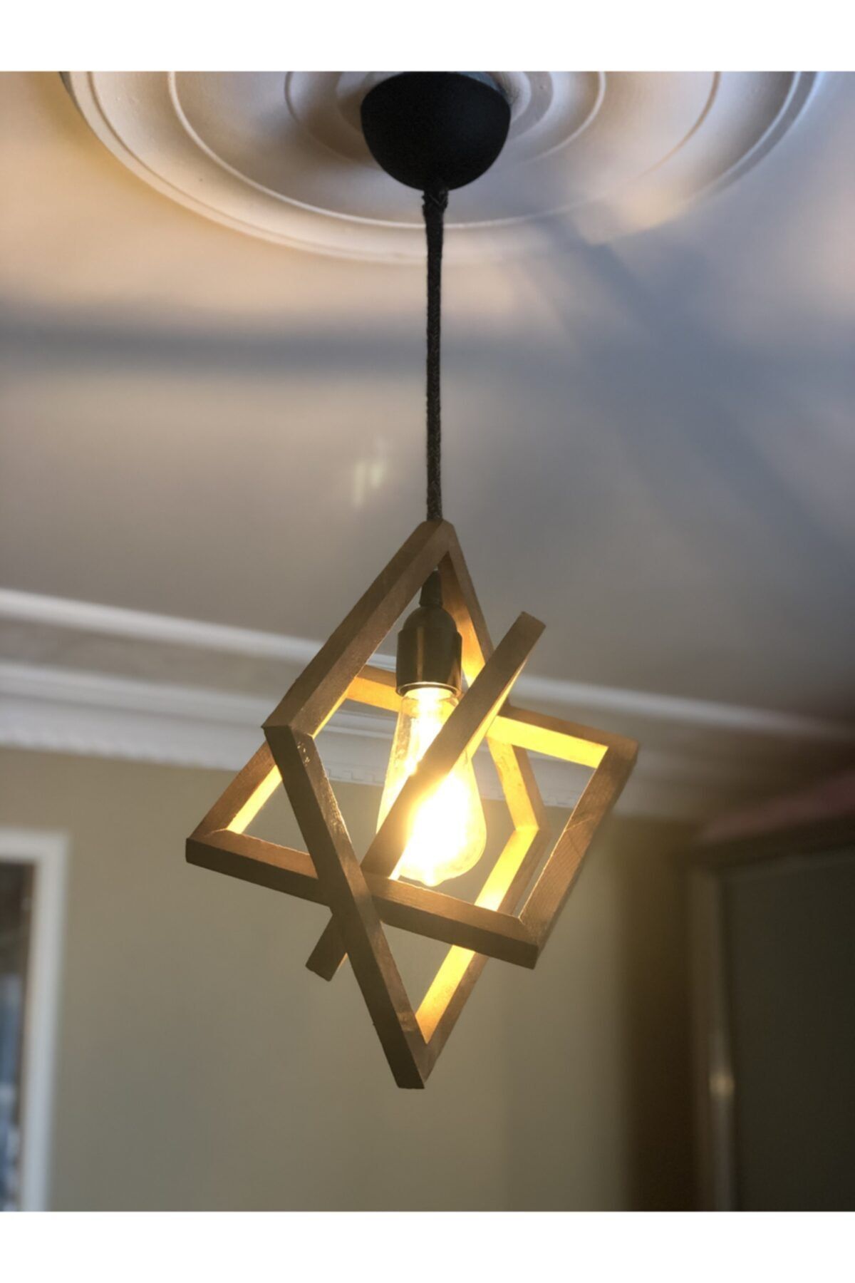 Aben Wooden Single Chandelier 2