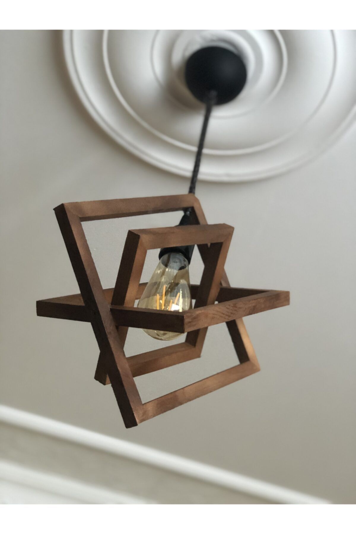 Aben Wooden Single Chandelier 3